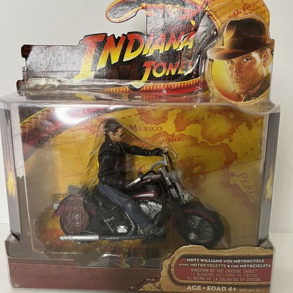 Indiana Jones, Kingdom of the Crystal Skull - Mutt Williams w/ Motorcycl… - Picture 1 of 3